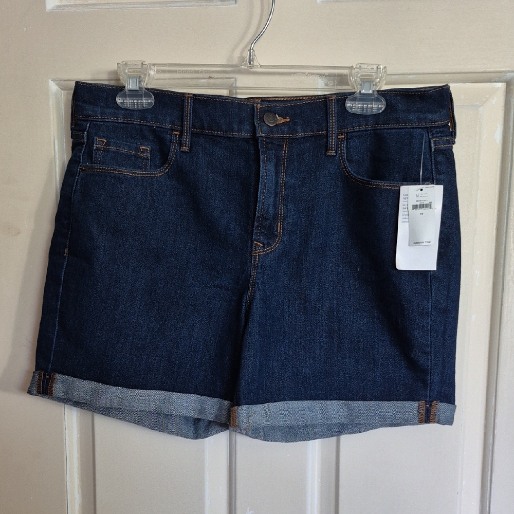 Old Navy Dark Blue Denim Cuffed Shorts